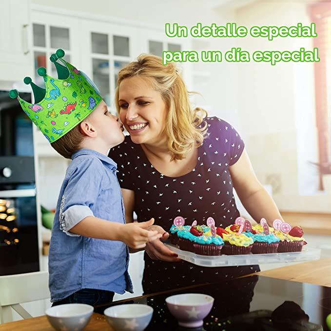  Corona Cumpleaños de Dinosaurios para niños de   a   años -